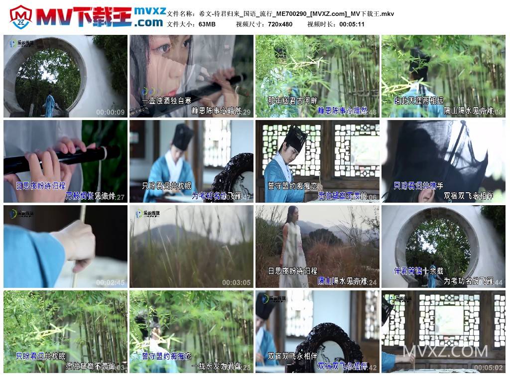 希文-待君归来_国语_流行_ME700290